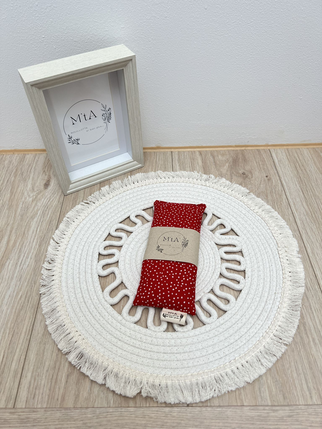 Bouillotte Mini Rouge à pois blancs