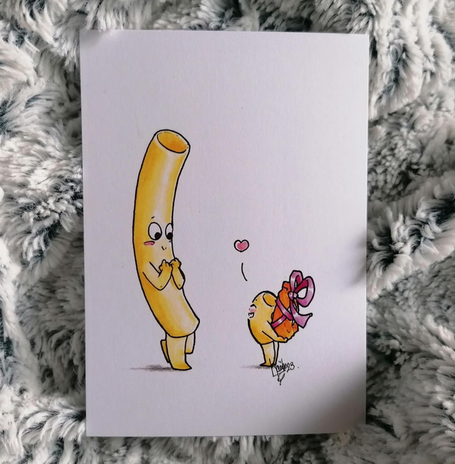 Carte postale Macaroni coquillette