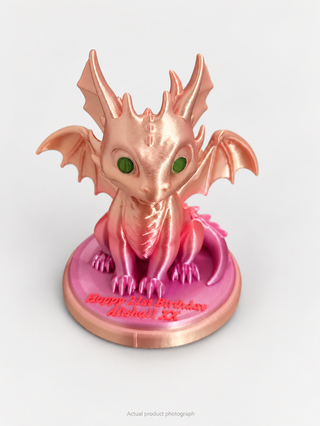 Birthday Wishes – Personalised Winged Dragon