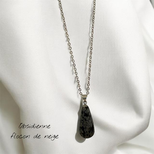 Obsidienne flocon de neige 