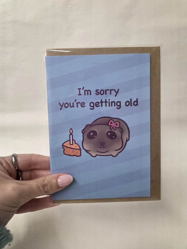 I&#039;m Sorry You&#039;re Getting Old Hamster Birthday Greetings Card - ST-013