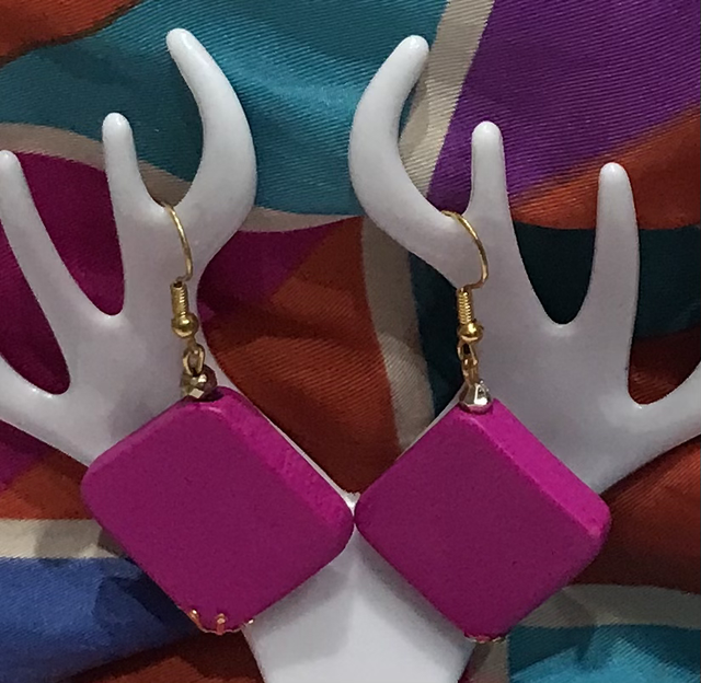 Rose Pink Dangling Earrings - RPD12