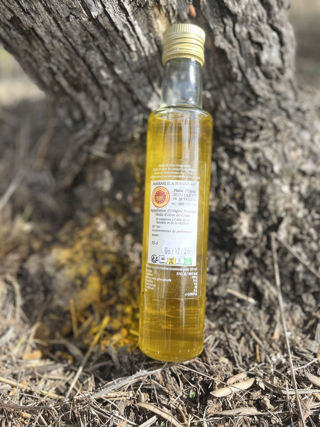 Bouteille Huile d'Olive AOP OLIU DI CORSICA VIERGE EXTRA 25 cl