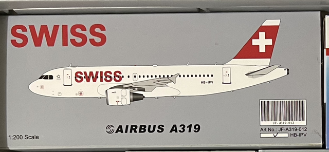 1:200 Swiss A319 HB-IPV J-Fox