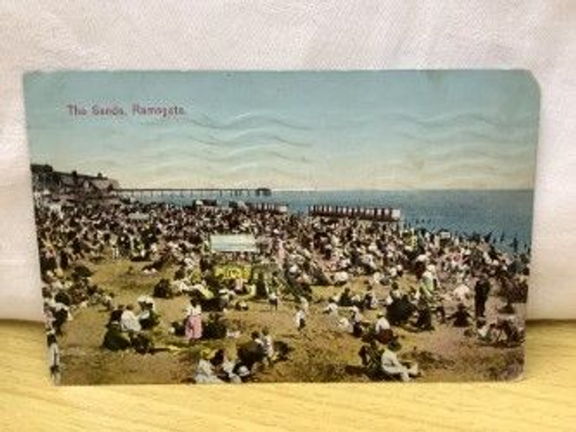 Ramsgate, The Sands, Kent, Posted 1917 unbranded postcard. Our Ref No. R160 £2.25