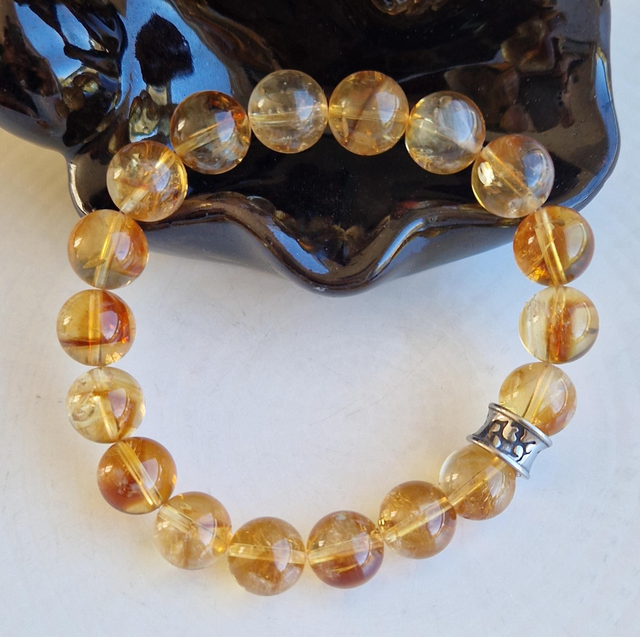 Bracelet CITRINE 10mm