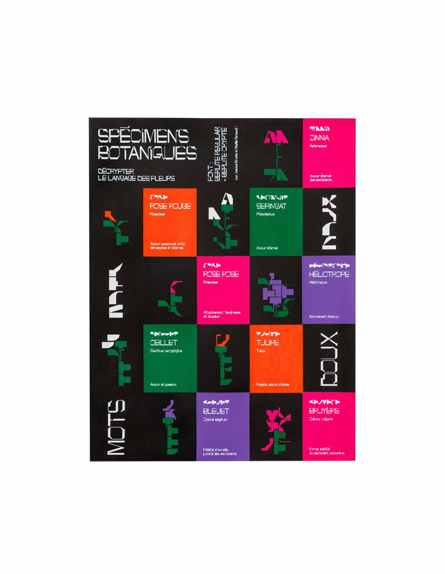 AFFICHE / Sérigraphie - Mots Doux