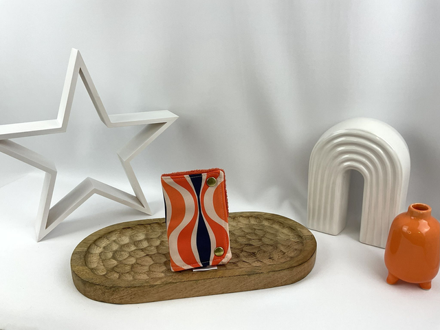 Étui mini brosse à dents – motif Wavy Orange