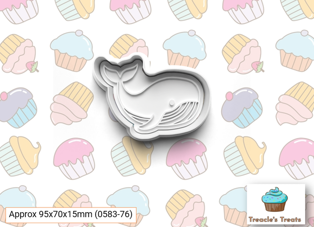 Whale Fondant/cookie stamp with cutter 