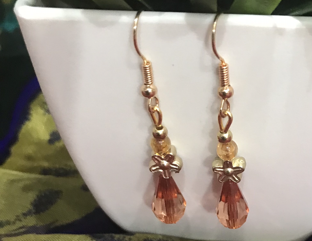 Red Dangling Earrings-RDE12