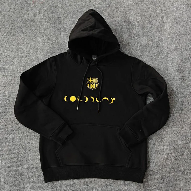 Sudadera F.C Barcelona con capucha NEGRA (COLDPLAY)  24-25