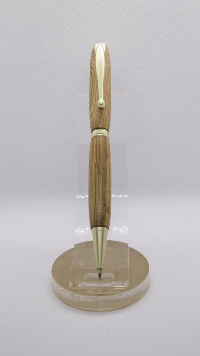 Stylo bille noir en Pêcher