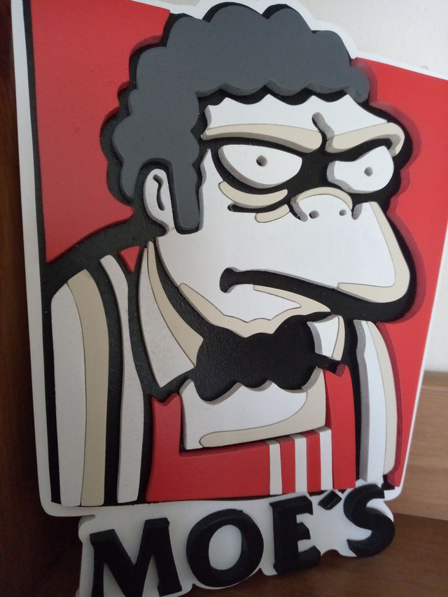 Moe des Simpsons - 20x24 cms