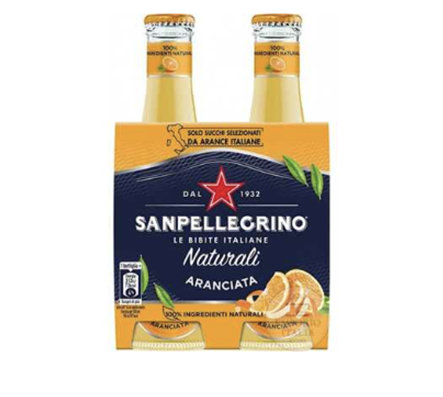 San Pellegrino - BIO -üveges Édes narancsos szénsavas üdítő 4 x 200 ml