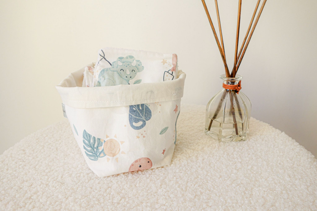 Lingettes lavable et panier Ginette