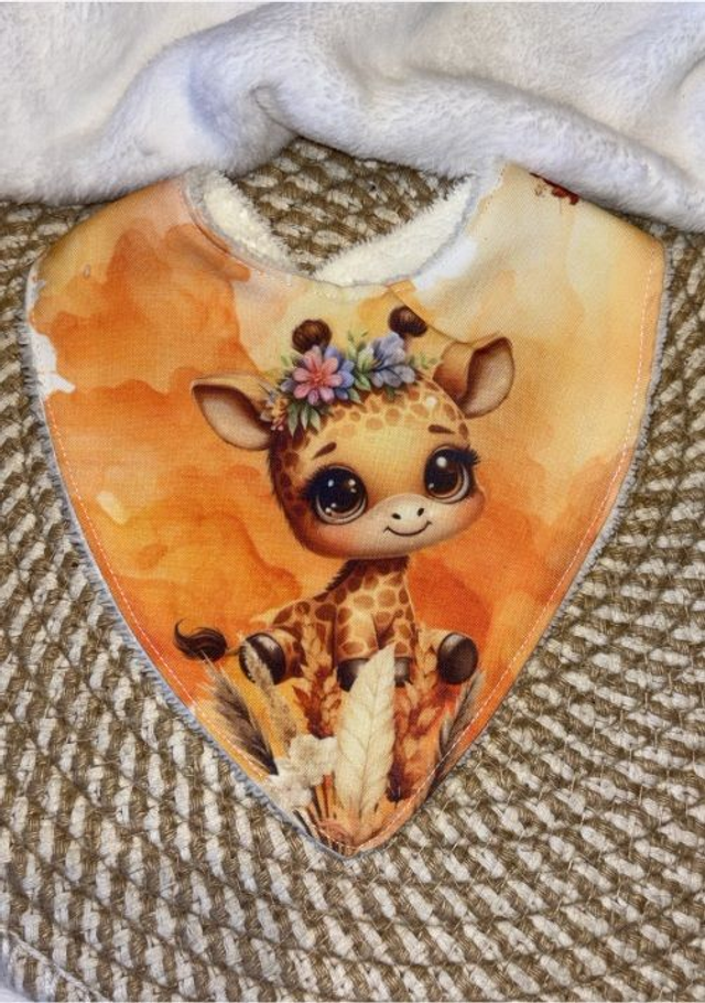 Bavoir bandana Girafe