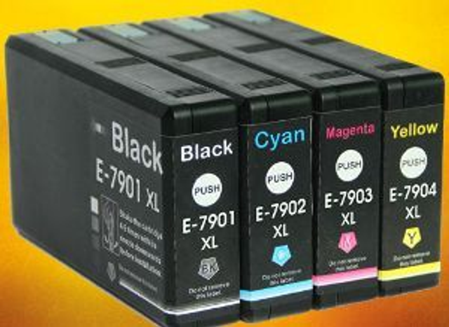 42ML Black DYE WF4630 | 4640 | 5110 | 5190 | 5620 | 5690-2.6K#79XL