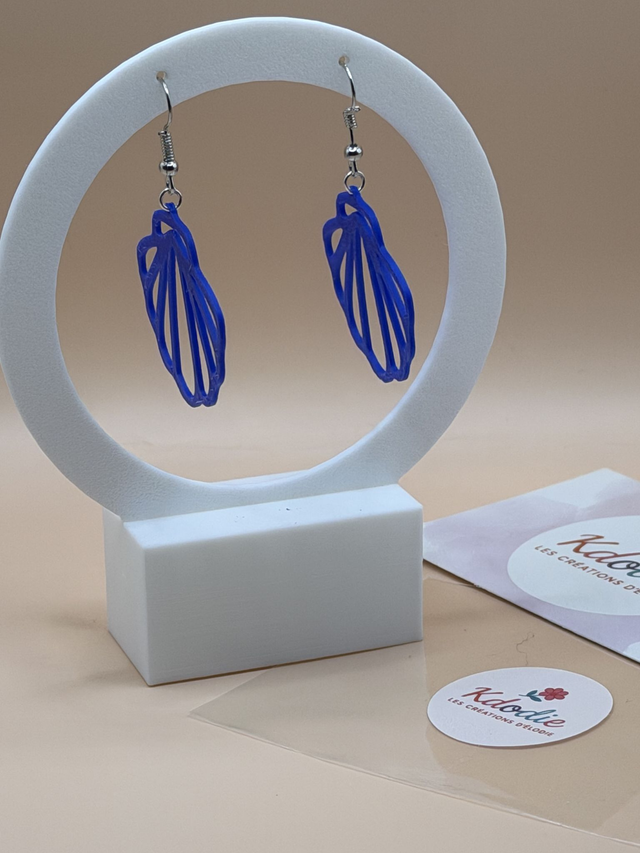 Boucles d'oreilles Coquillage - Forme Ajourée - Attaches Crochet inox