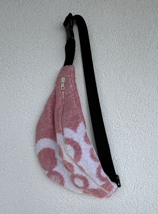 Bauchtasche Handtuch rosa