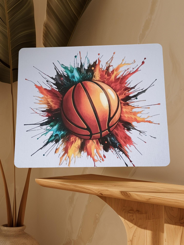 Tapis de souris ballon de basket 