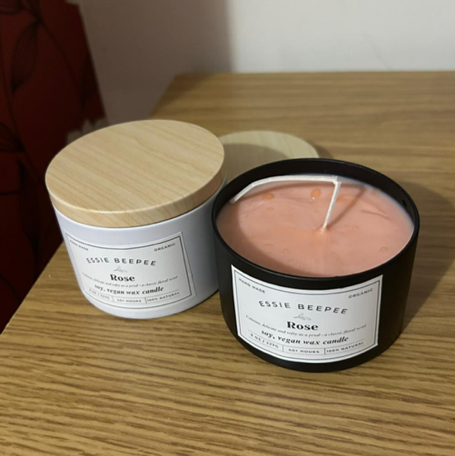 Rose 8oz Kerasoy Candle