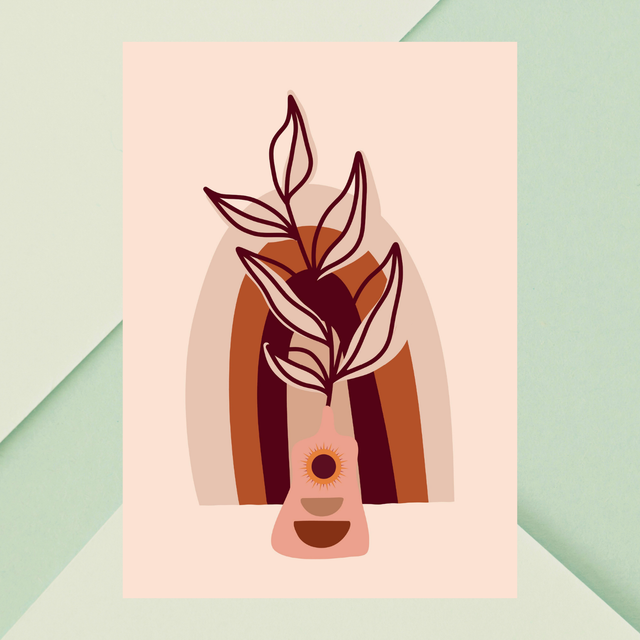 Impression Plante Botanique Bohème - Art Mural Inspiré par la Nature / Botanical Boho Plant Print - Nature-Inspired Wall Art