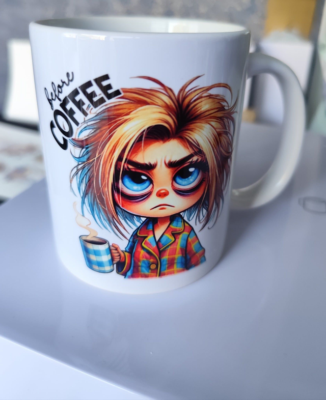 Before Coffee - Personalised Mug