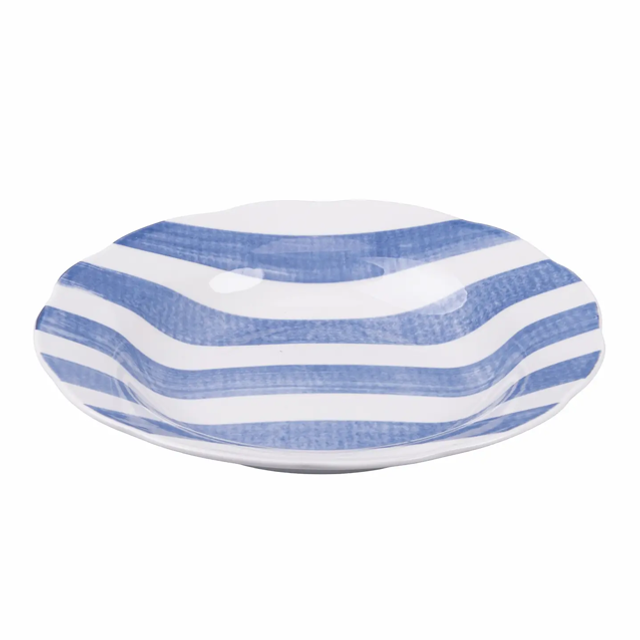 Dark Blue Striped Pasta Dish