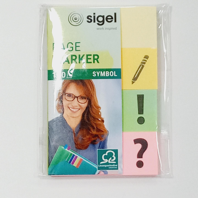 Sigel - Page Marker 160 Blatt Symbol 20x50mm