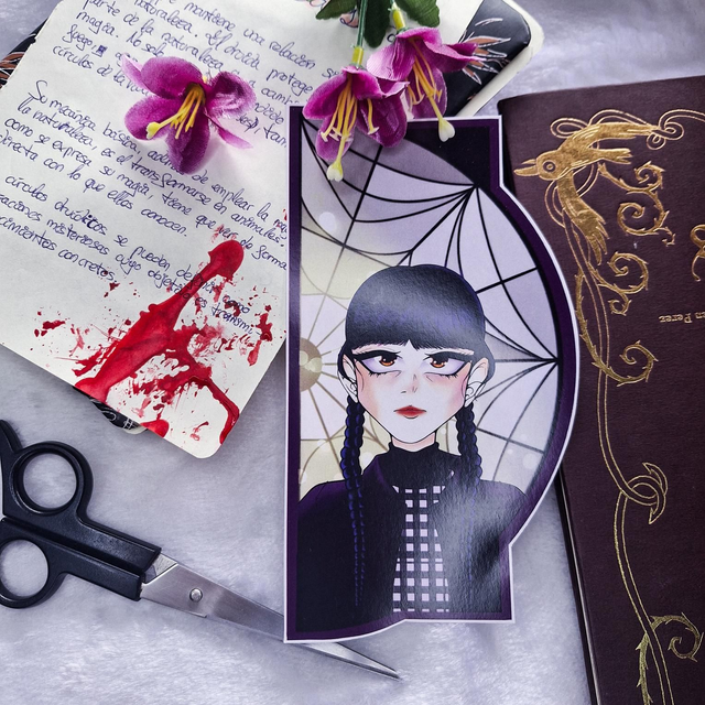 Wednesday Addams - Marcapáginas 