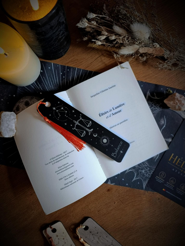 Marque-page Balance noir 