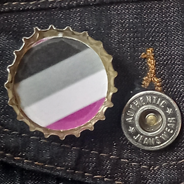 Asexual Bottle Cap Pin