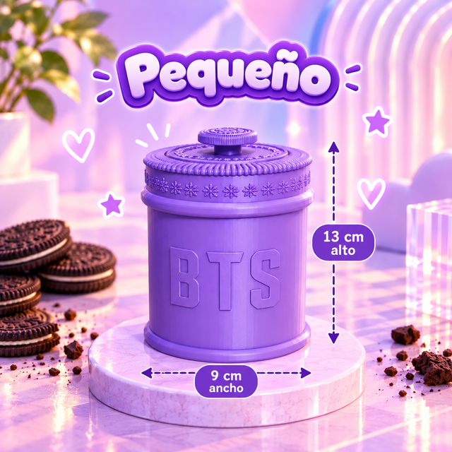 Bote de Galletas BTS x Oreo