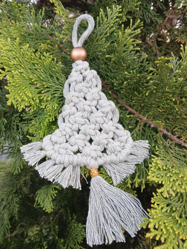 Sapin Noël en macramé – Esprit bohème et naturel