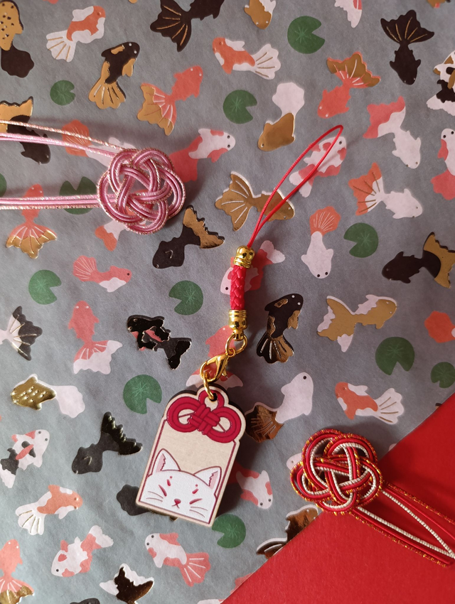 Omamori Holzanhänger Fuchs