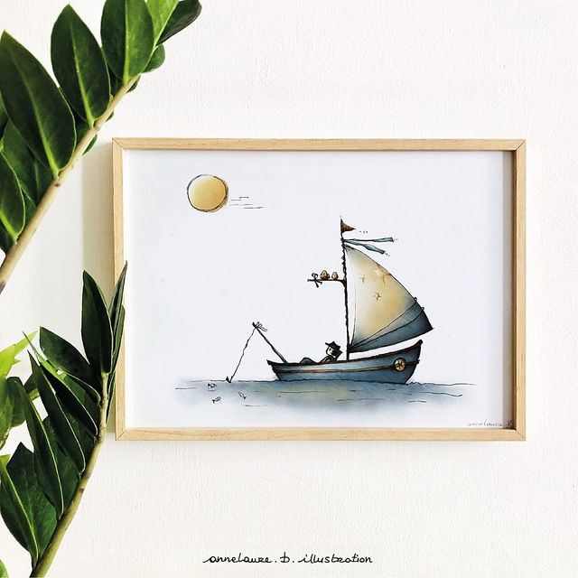 Affiche Sur l&#039;eau