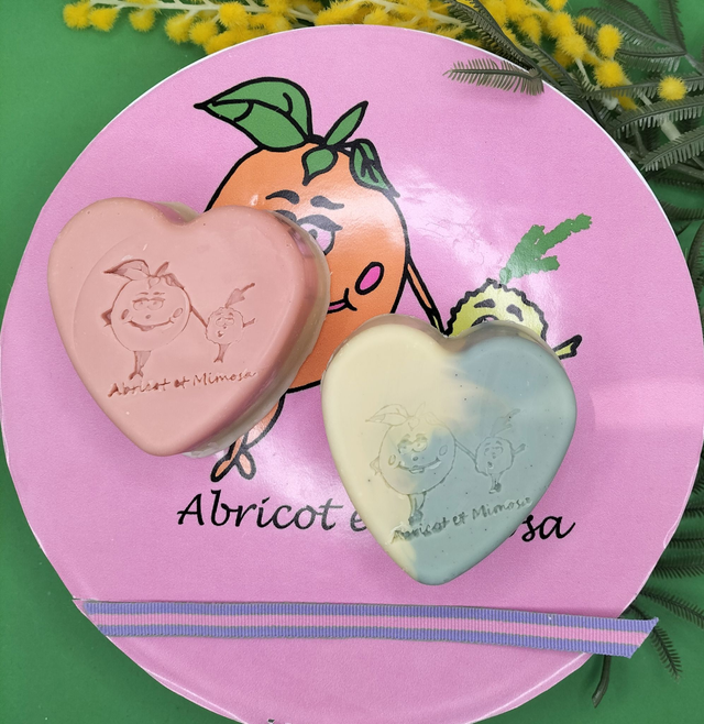 Savon coeur Mimosa
