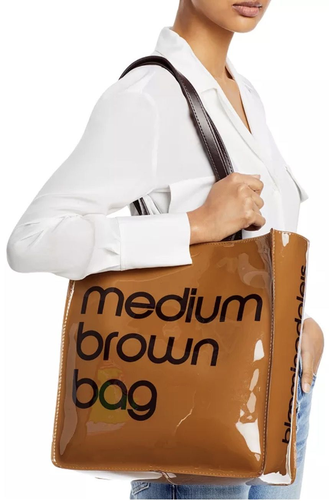 Bloomingdale's Medium Brown Bag plus key pouch / purse