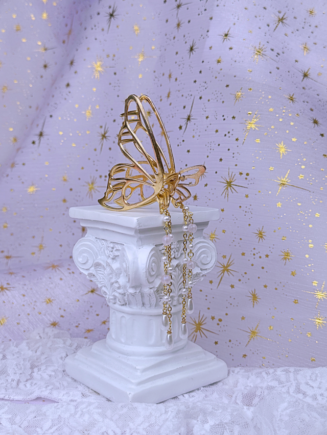 &quot;Fairy Drops&quot; Golden Hair Claw Clip