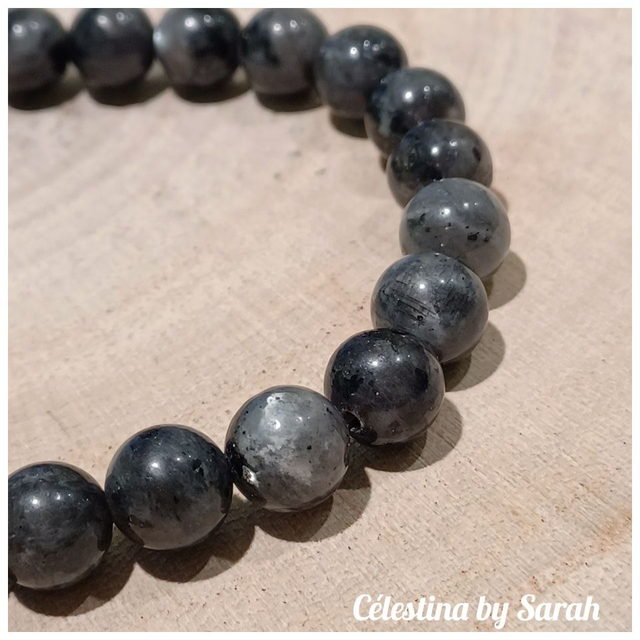 Bracelet Larvikite 8mm Taille Homme