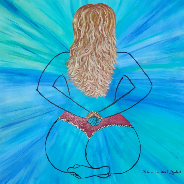 997 - "La soumise" acrylique sur toile 60x60