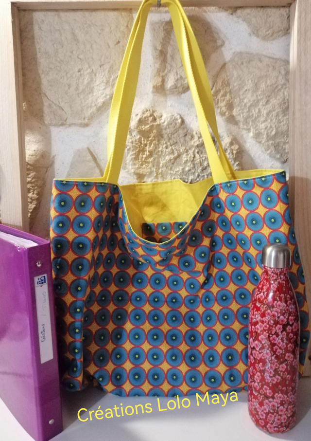 Tote-Bag Wax jaune tout coton