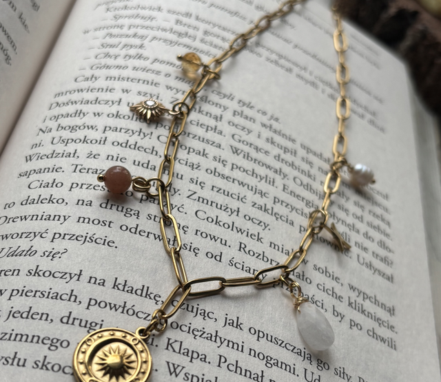 Naszyjnik Słońce i Księżyc 