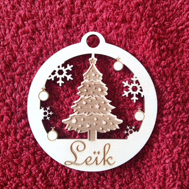 Boule Noël personnalisé / Modèle 06