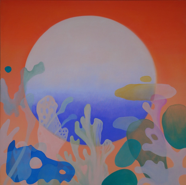 Pustynia, 80x80 olej płótno 2019