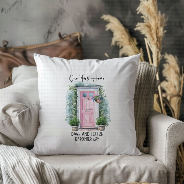 Personalised New Home Cushion