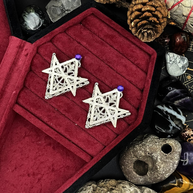 Hexagram Collar Pin