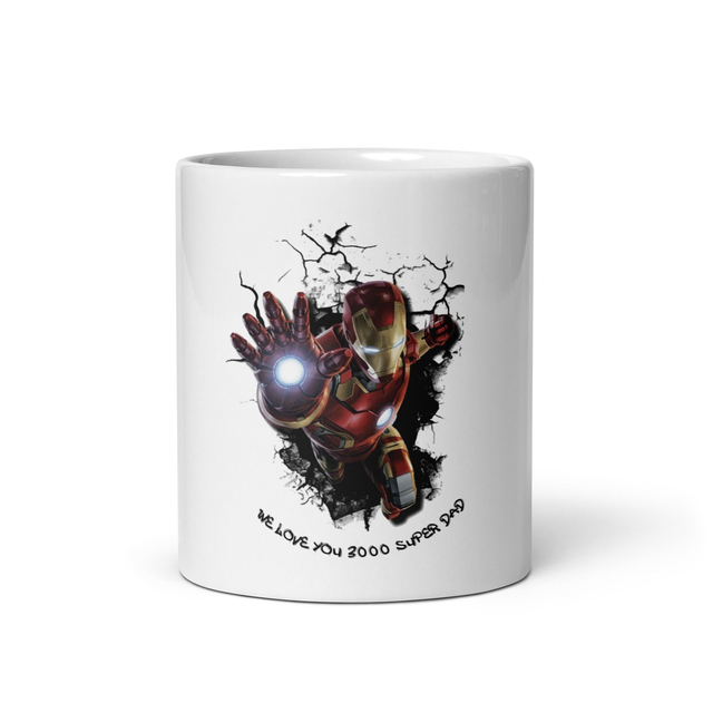  Tazza bianca lucida we love you 3000 