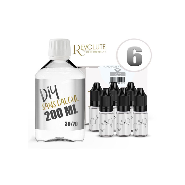 Kit base - Revolute 200ml 30PG/70VG 6mg