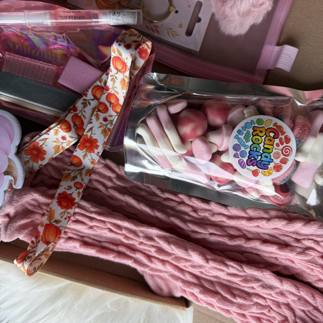Boo Basket - Pink and Orange